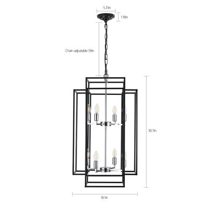 8 Lantern Tiered Chandeliers, Industrial Farmhouse Chandeliers Unavailable Platforms- Temu